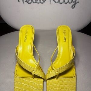 Fashion Nova Bright Yellow Heels